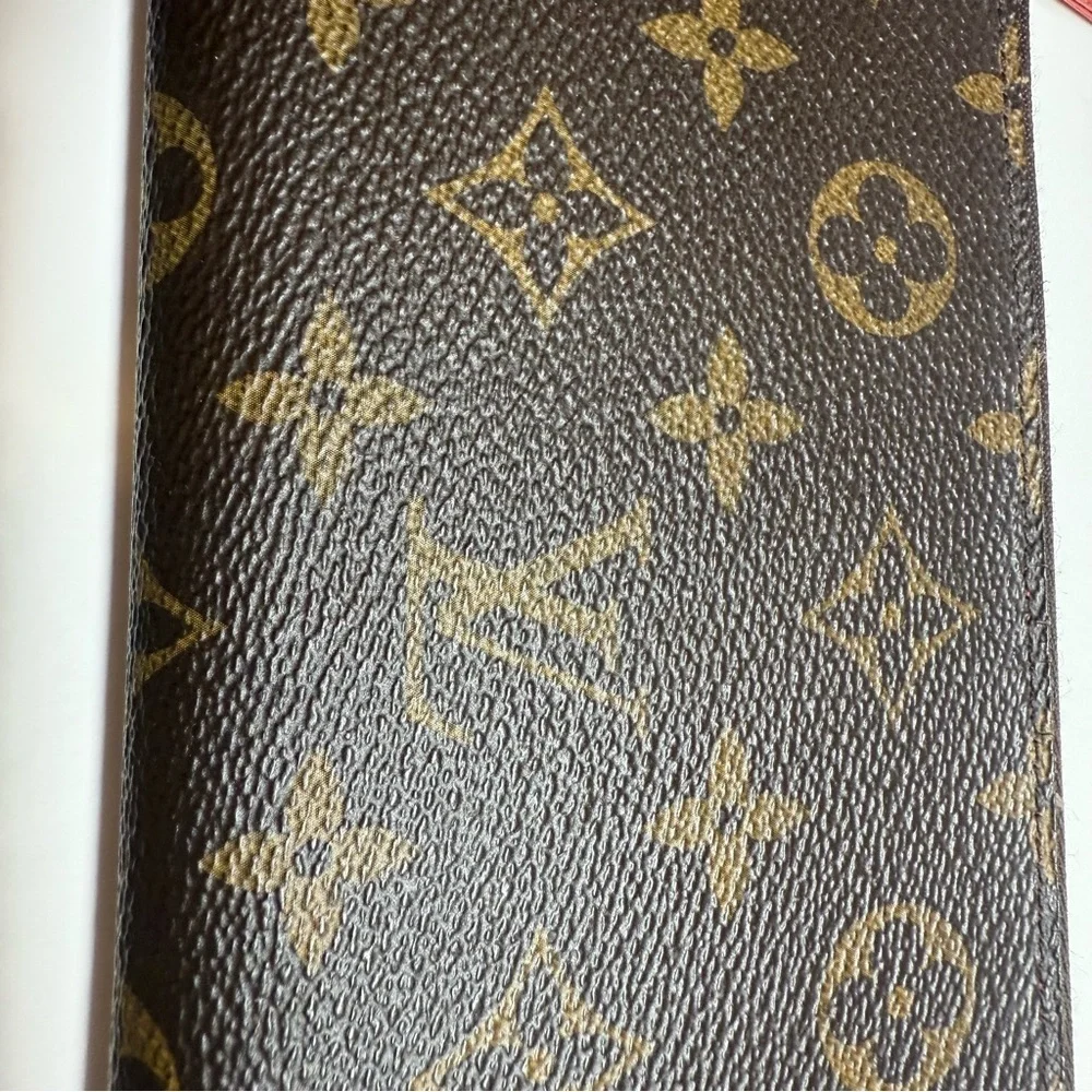 Louis Vuitton Monogram Portefeuille Adele Long Wallet with Red Interior